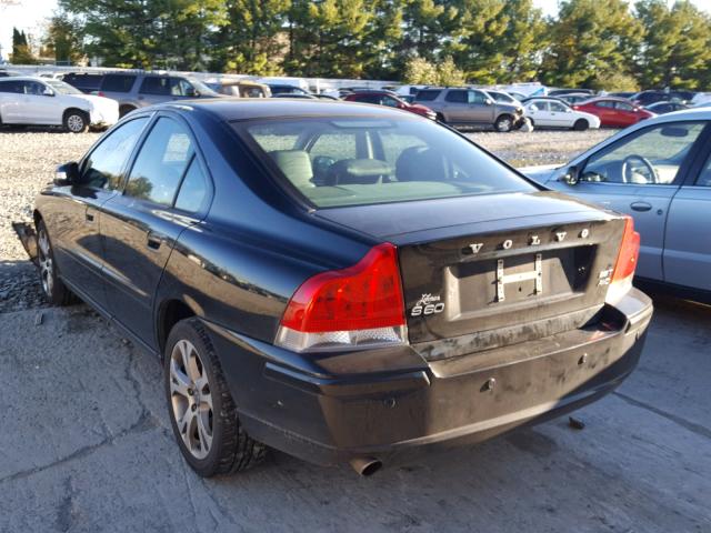 YV1RH592292740274 - 2009 VOLVO S60 2.5T BLACK photo 3