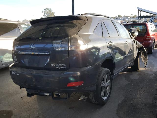 JTJHW31U472007520 - 2007 LEXUS RX 400H GRAY photo 4