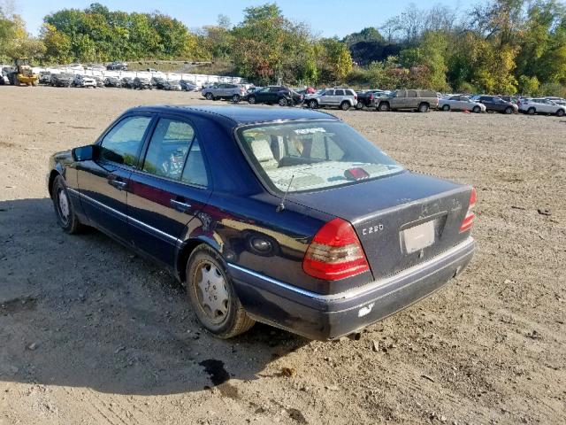 WDBHA22E1RF023848 - 1994 MERCEDES-BENZ C 220 BLUE photo 3