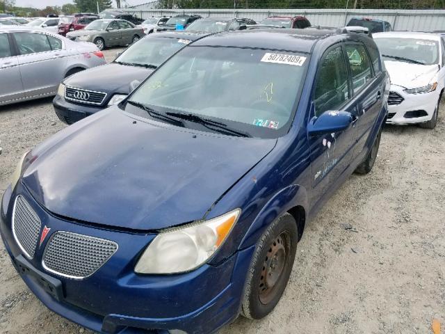 5Y2SL63865Z418344 - 2005 PONTIAC VIBE BLUE photo 2