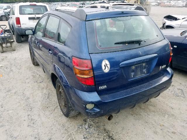 5Y2SL63865Z418344 - 2005 PONTIAC VIBE BLUE photo 3