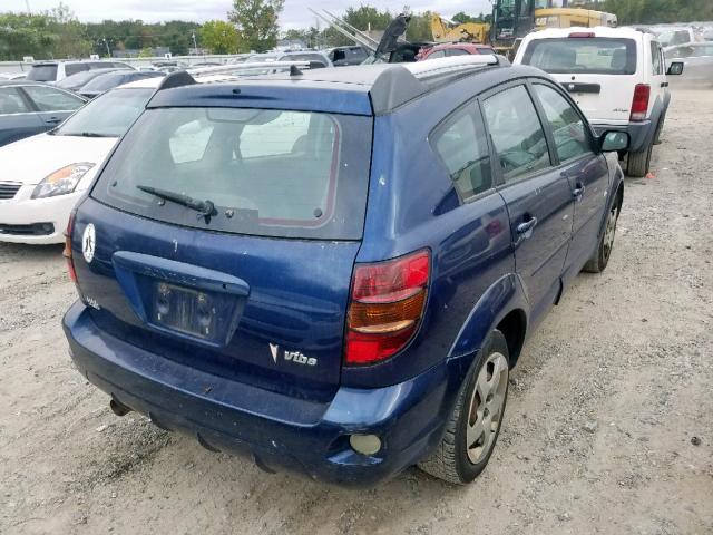 5Y2SL63865Z418344 - 2005 PONTIAC VIBE BLUE photo 4