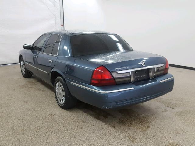 2MEFM74V67X637918 - 2007 MERCURY GRAND MARQ BLUE photo 3