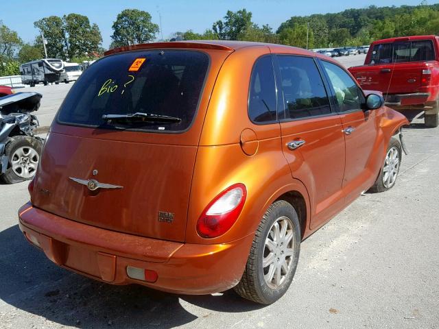 3A4FY58BX7T589068 - 2007 CHRYSLER PT CRUISER ORANGE photo 4