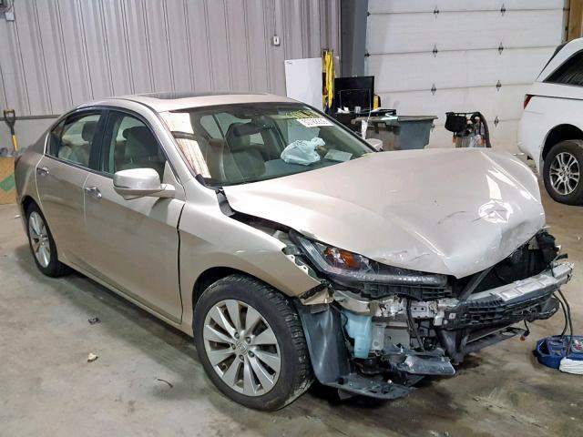 1HGCR2F83EA121197 - 2014 HONDA ACCORD EXL TAN photo 1