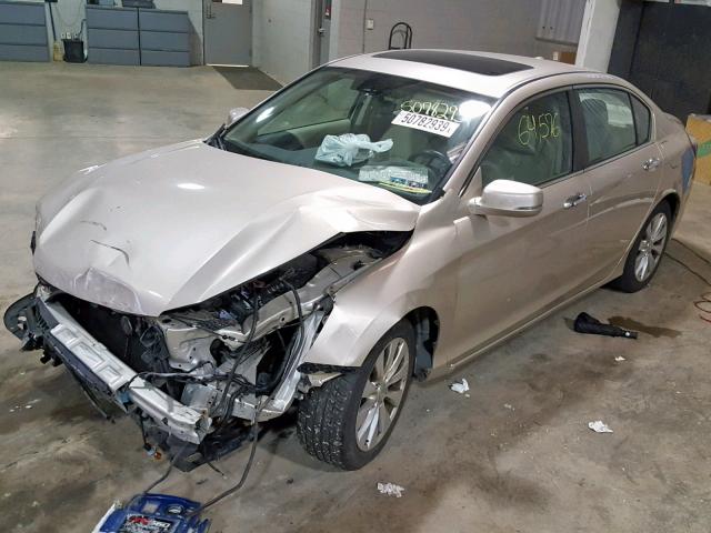 1HGCR2F83EA121197 - 2014 HONDA ACCORD EXL TAN photo 2