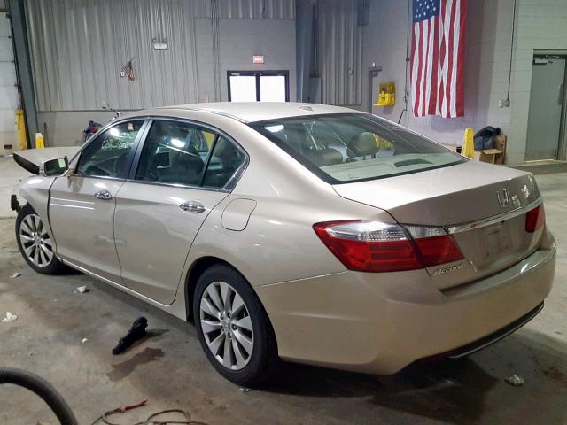 1HGCR2F83EA121197 - 2014 HONDA ACCORD EXL TAN photo 3