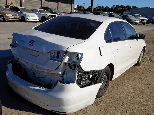 3VW2K7AJ9DM385089 - 2013 VOLKSWAGEN JETTA BASE 白色 照片 4