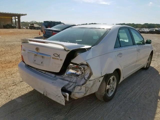 4T1BE32K42U011178 - 2002 TOYOTA CAMRY LE WHITE photo 4