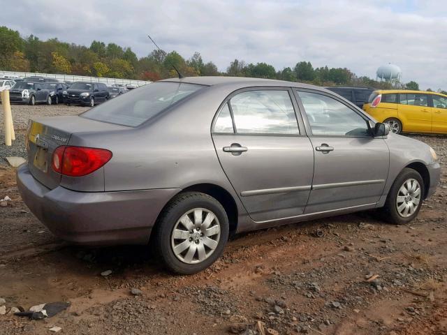 2T1BR38E34C263479 - 2004 TOYOTA COROLLA CE GRAY photo 4