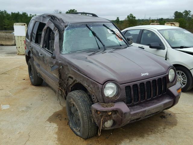 1J4GL58K24W180619 - 2004 JEEP LIBERTY LI MAROON photo 1