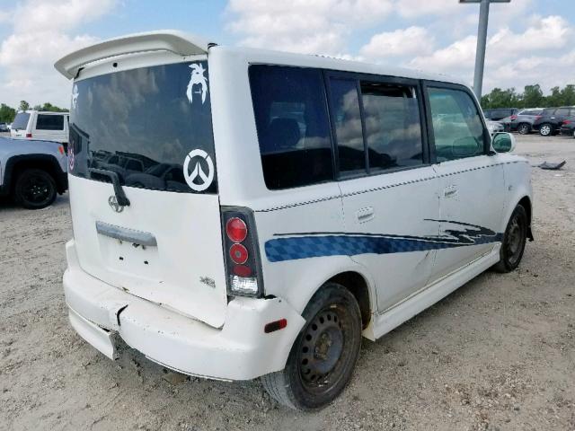 JTLKT324150196575 - 2005 TOYOTA SCION XB WHITE photo 4