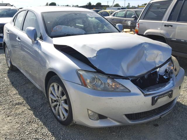 JTHBK262085074510 - 2008 LEXUS IS 250 SILVER photo 1