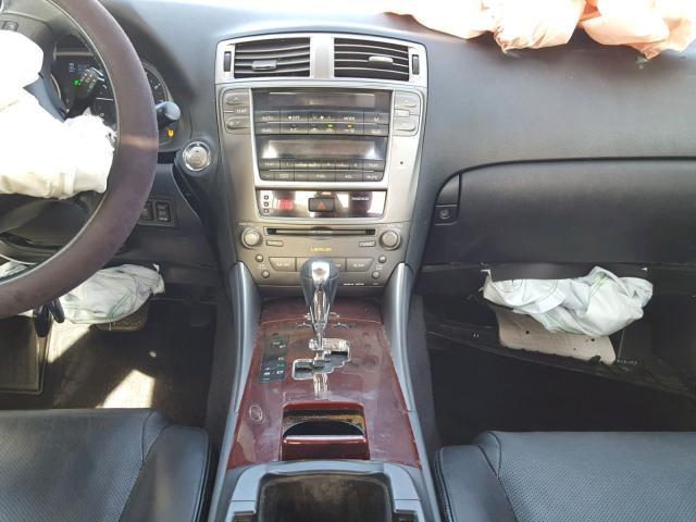 JTHBK262085074510 - 2008 LEXUS IS 250 SILVER photo 9