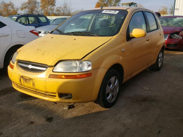 KL1TD66626B575432 - 2006 CHEVROLET AVEO BASE Сары фото 2