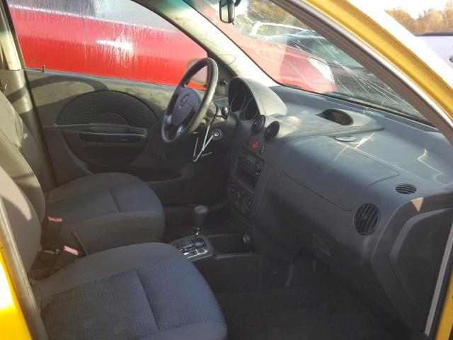 KL1TD66626B575432 - 2006 CHEVROLET AVEO BASE Сары фото 5