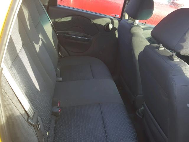 KL1TD66626B575432 - 2006 CHEVROLET AVEO BASE Сары фото 6