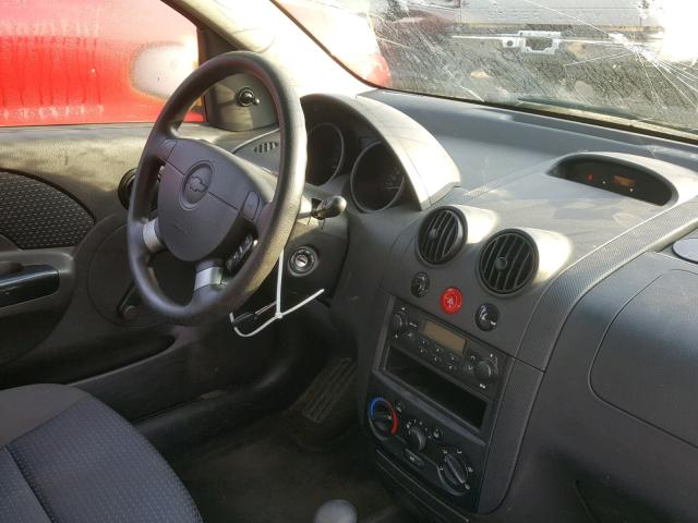 KL1TD66626B575432 - 2006 CHEVROLET AVEO BASE Сары фото 9