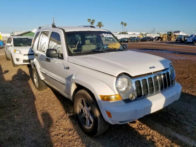 1J4GK58K66W221551 - 2006 JEEP LIBERTY LI WHITE photo 1