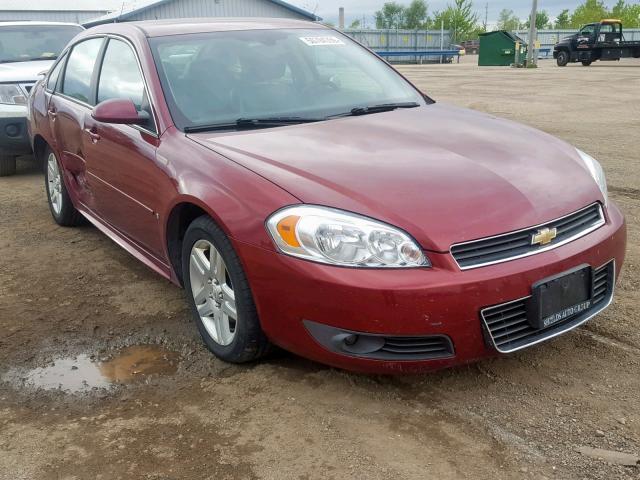 2G1WC57M291296463 - 2009 CHEVROLET IMPALA 2LT BURGUNDY photo 1