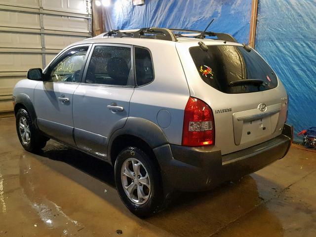 KM8JN72D39U932807 - 2009 HYUNDAI TUCSON SE SILVER photo 3