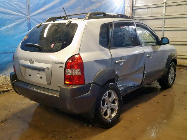 KM8JN72D39U932807 - 2009 HYUNDAI TUCSON SE SILVER photo 4