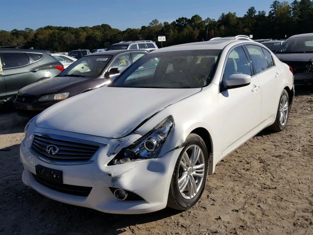 JN1CV6AP6DM712432 - 2013 INFINITI G37 BASE WHITE photo 2