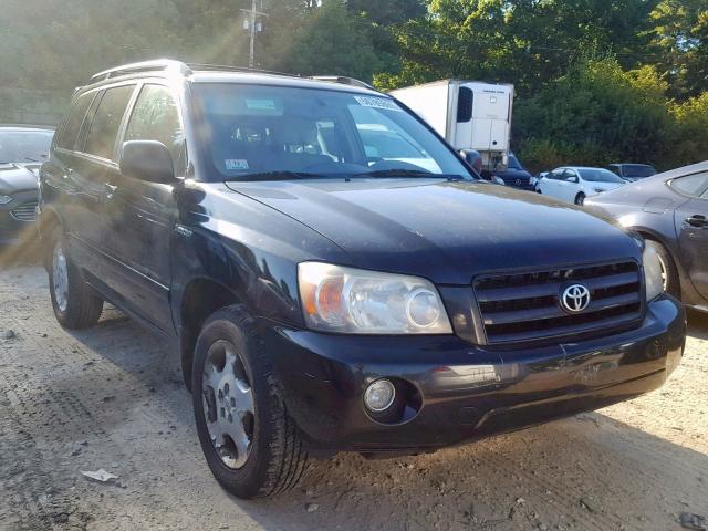 JTEEP21A640022512 - 2004 TOYOTA HIGHLANDER BLACK photo 1