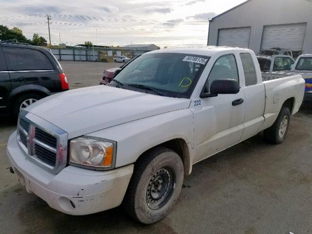 1D7HW42K36S716935 - 2006 DODGE DAKOTA WHITE photo 2