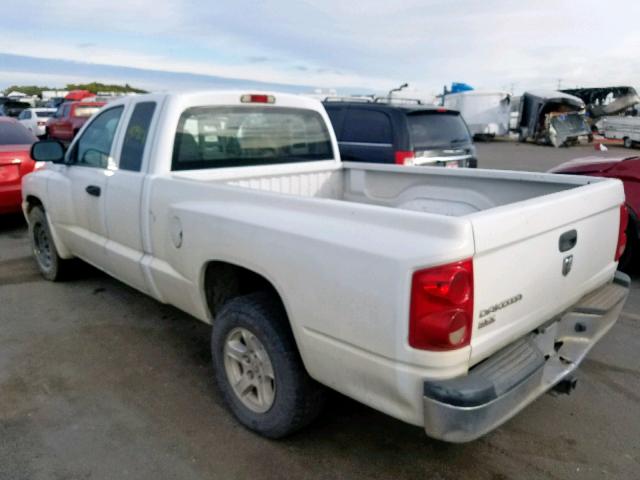 1D7HW42K36S716935 - 2006 DODGE DAKOTA WHITE photo 3