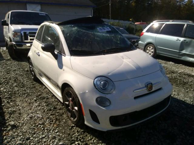 3C3CFFJH7DT739267 - 2013 FIAT 500 ABARTH WHITE photo 1