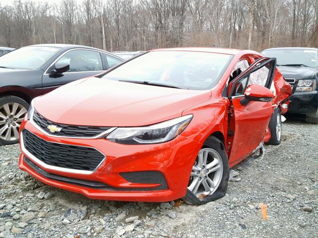 1G1BE5SM4J7183654 - 2018 CHEVROLET CRUZE LT RED photo 2