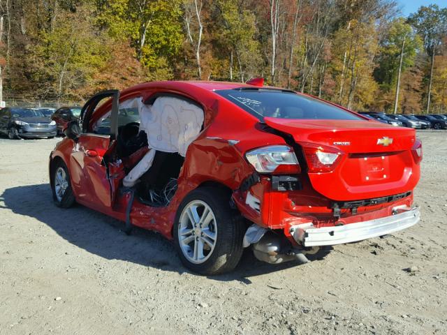 1G1BE5SM4J7183654 - 2018 CHEVROLET CRUZE LT RED photo 3