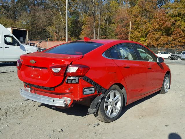 1G1BE5SM4J7183654 - 2018 CHEVROLET CRUZE LT RED photo 4