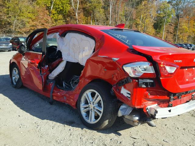 1G1BE5SM4J7183654 - 2018 CHEVROLET CRUZE LT RED photo 9