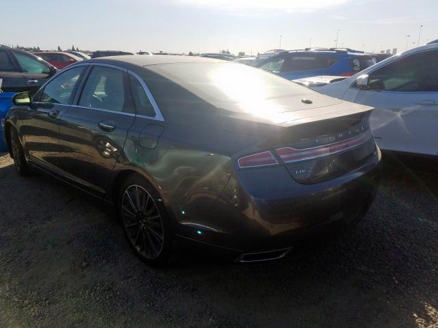 3LN6L2LU9GR620685 - 2016 LINCOLN MKZ HYBRID GRAY photo 3