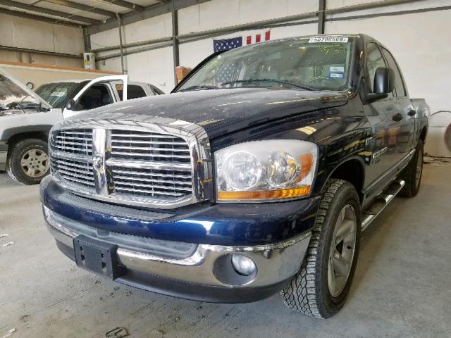 1D7HA18266S660736 - 2006 DODGE RAM 1500 S BLUE photo 2