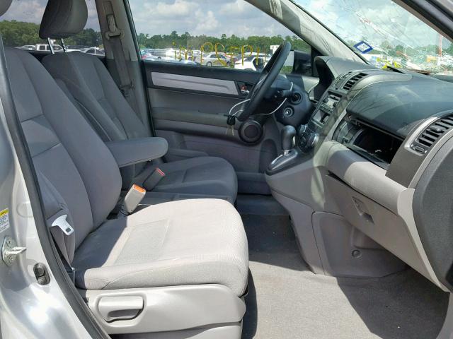 3CZRE3H32AG704457 - 2010 HONDA CR-V LX SILVER photo 5