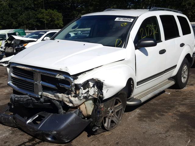 1D4HD48N36F162146 - 2006 DODGE DURANGO SL WHITE photo 2