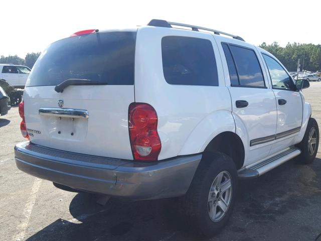 1D4HD48N36F162146 - 2006 DODGE DURANGO SL WHITE photo 4