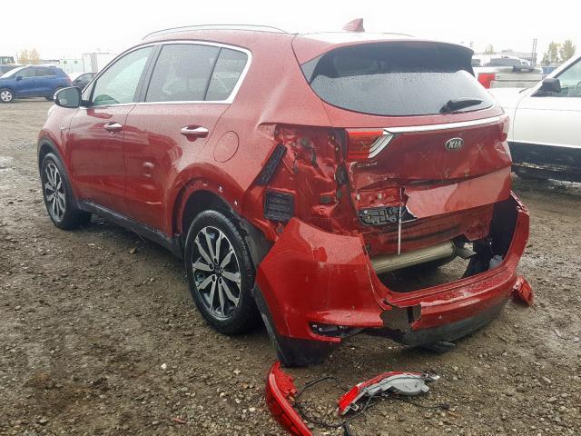 KNDPNCAC6J7375636 - 2018 KIA SPORTAGE E RED photo 3