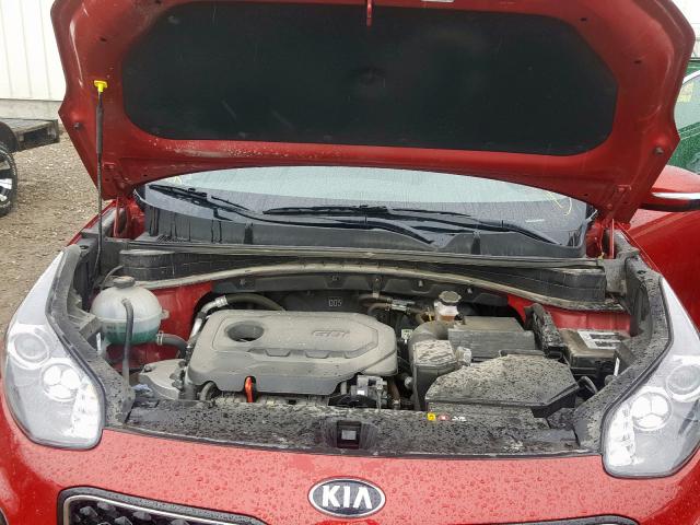 KNDPNCAC6J7375636 - 2018 KIA SPORTAGE E RED photo 7