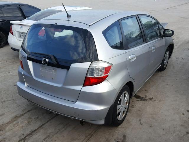 JHMGE8H36BC009007 - 2011 HONDA FIT SILVER photo 4