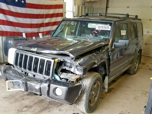 1J8HG48K36C195328 - 2006 JEEP COMMANDER ნაცრისფერი ფოტო 2