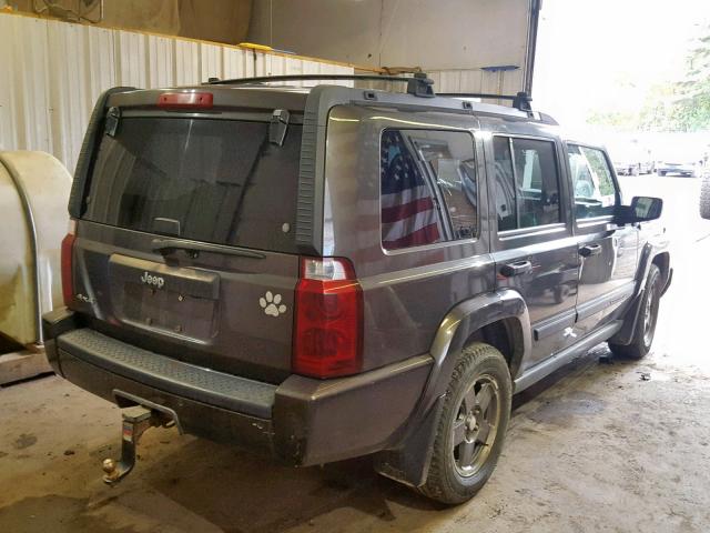1J8HG48K36C195328 - 2006 JEEP COMMANDER ნაცრისფერი ფოტო 4