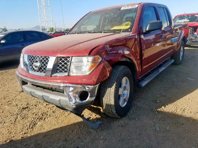 1N6AD09U47C406707 - 2007 NISSAN FRONTIER C RED photo 2