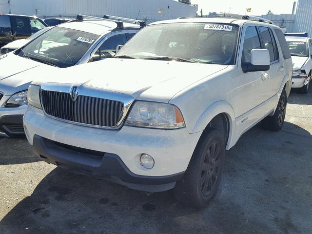 5LMEU68H63ZJ30171 - 2003 LINCOLN AVIATOR WHITE photo 2