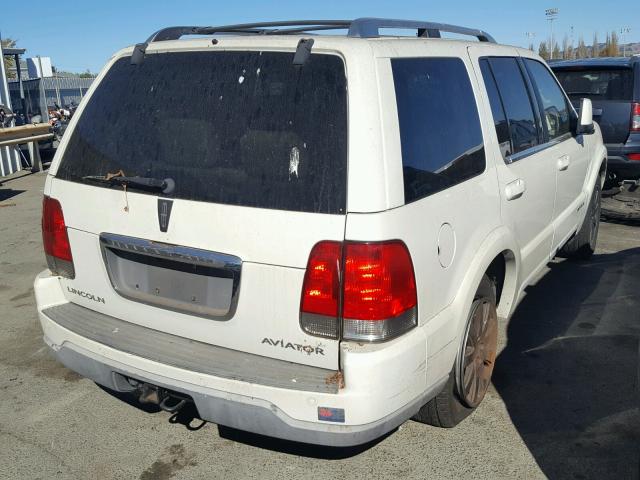 5LMEU68H63ZJ30171 - 2003 LINCOLN AVIATOR WHITE photo 4