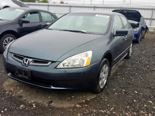 1HGCM56475A091134 - 2005 HONDA ACCORD LX GREEN photo 2