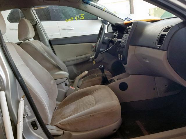 KNAFE121085532903 - 2008 KIA SPECTRA EX SILVER photo 5